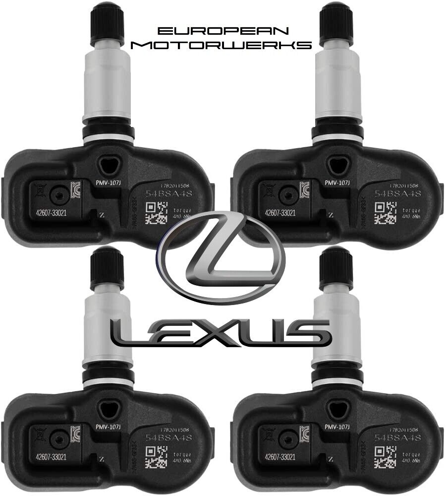 SET OF 4 OEM 04-16 LEXUS IS F IS250 IS350 ES350 TPMS Tire Pressure Sensors Kit