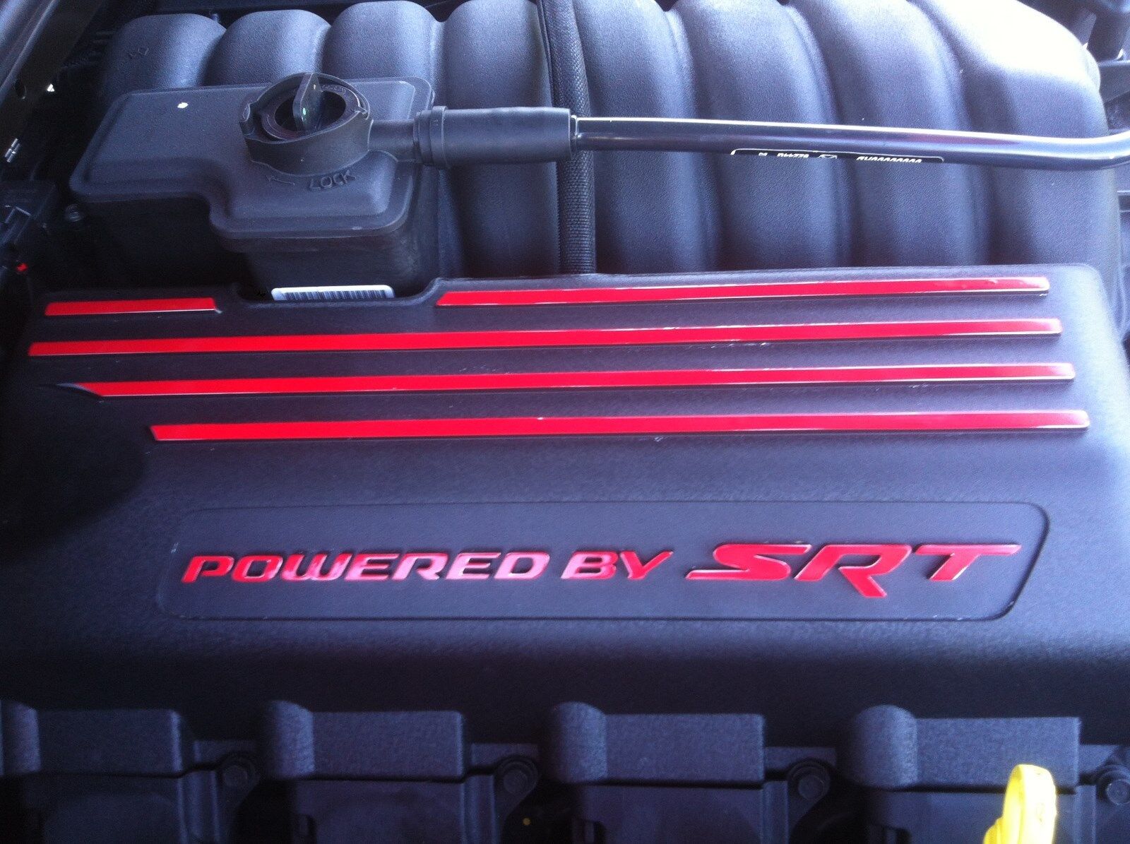 Dodge Challenger Powered By SRT Engine Decal 2015