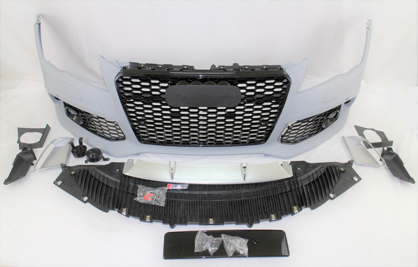 replacement for 2012 -15  A7 S7 RS7 style front bumper grille valance kit set