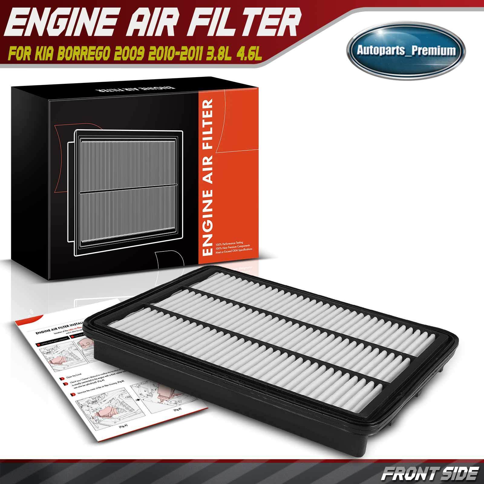 New Engine Air Filter for Kia Borrego 2009 2010-2011 V6 3.8L 4.6L Rigid Panel