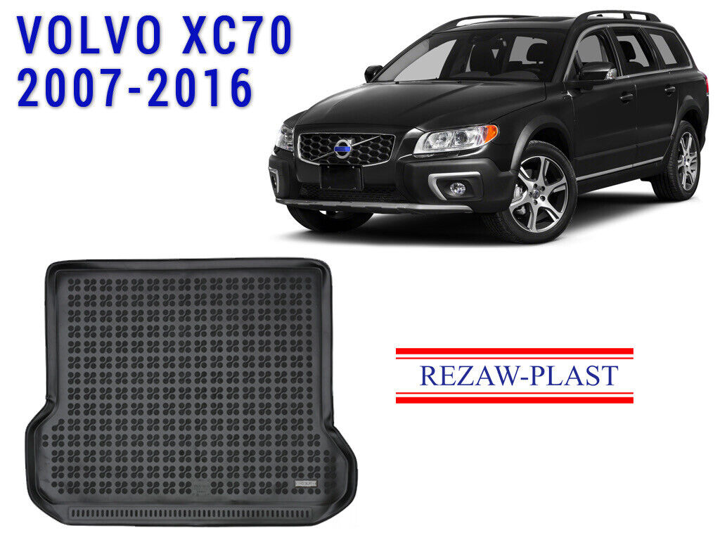 Cargo Mat for Volvo XC70 2007-2016 Trunk Mat Custom Fit Tailored Odorless Black