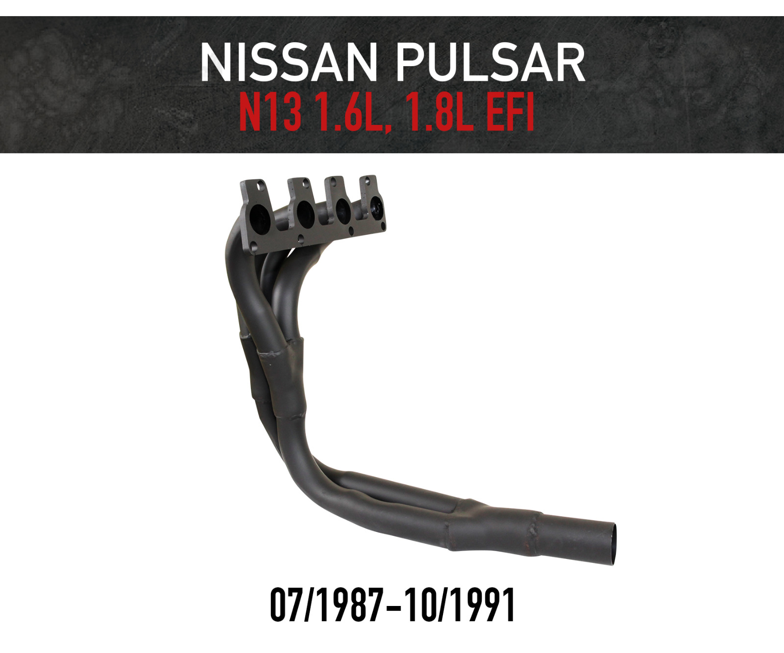 Headers / Extractors for Nissan Pulsar N13 1.6L, 1.8L EFI Camtech (1987-1991)