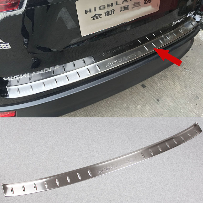 Car Rear Bumper Sill Plate Guard Cover For Toyota Highlander 2015 2016 2017