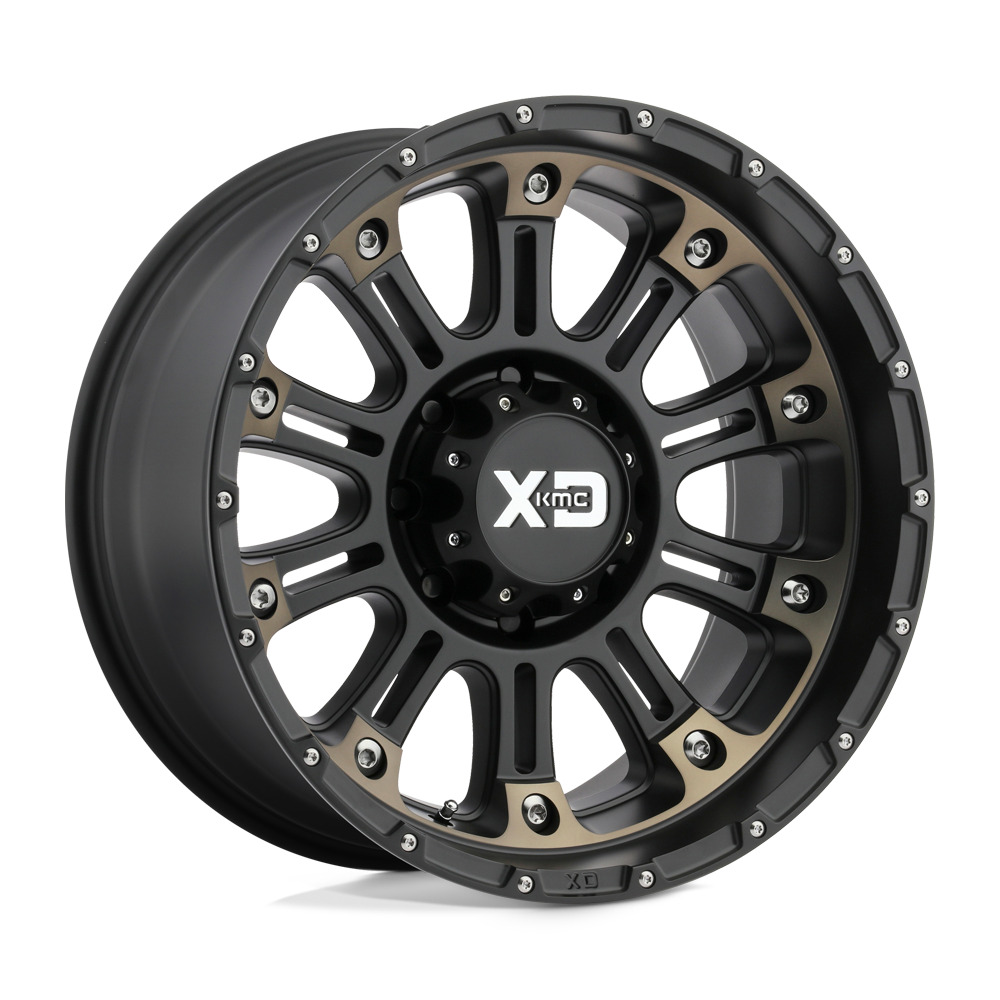 XD XD829 Hoss II 17x9 6x139.7 18mm Satin Black Machined Dark Tint Wheel