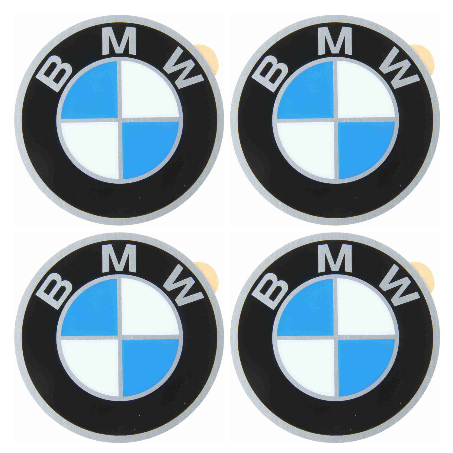 Genuine OEM Set of 4 Wheel Cap Emblems For BMW E23 E24 3.0CS 630CSi Bavaria