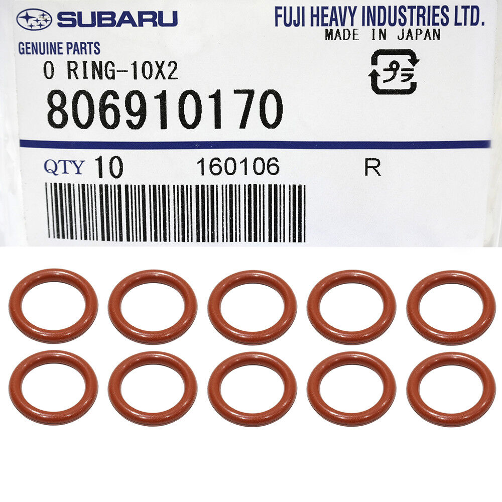 OEM 85-20 Subaru Engine Oil Dipstick Tube Seal SET (10) Impreza Legacy 806910170