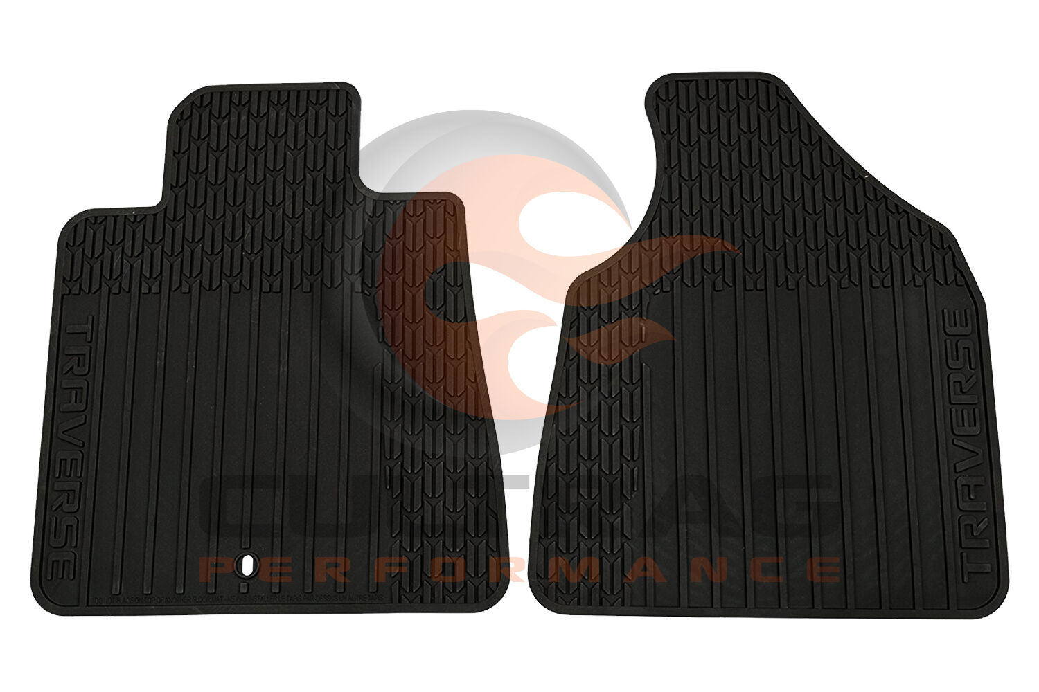 2009-2017 Traverse Genuine GM Front All Weather Floor Mats Black 22890016