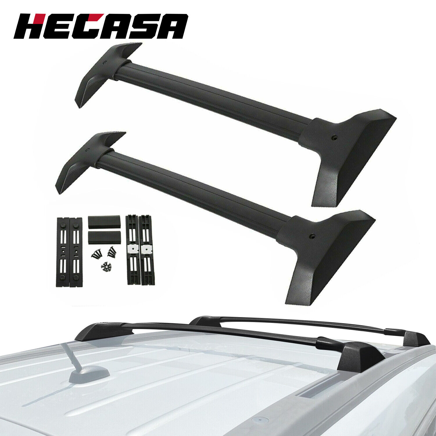 HECASA For 2009-2017 Chevrolet Traverse Roof Rack Rail Cross Bar Luggage Carrier