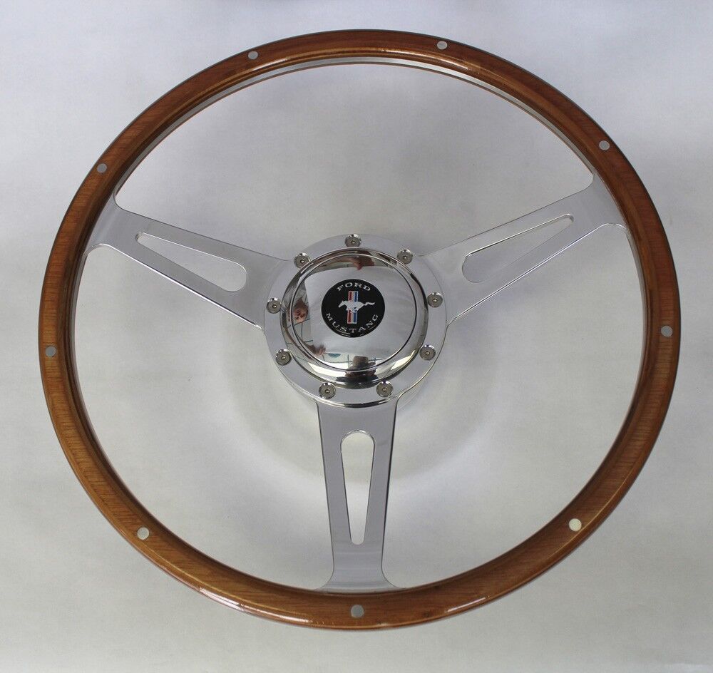 1965-1967 Ford Mustang Retro Cobra Style 9 hole Steering Wheel 15