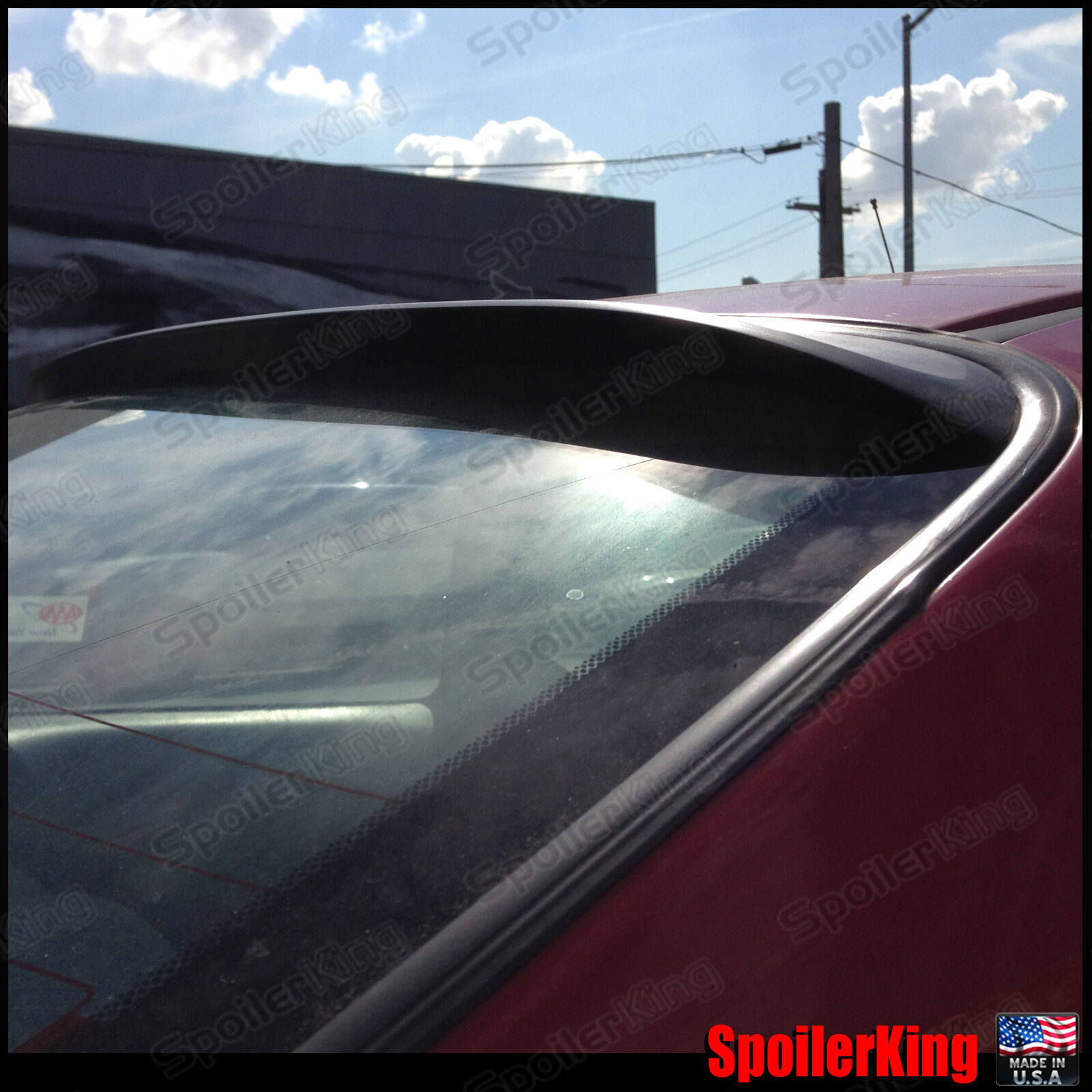 (284R) Rear Roof Spoiler Window Wing (Fits: Mitsubishi Galant 1994-98)