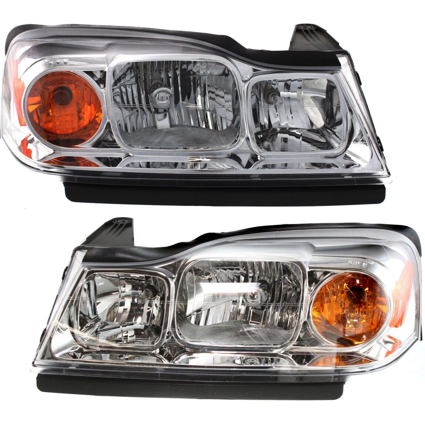 Headlight Set For 2006-2007 Saturn Vue Left and Right With Bulb 2Pc