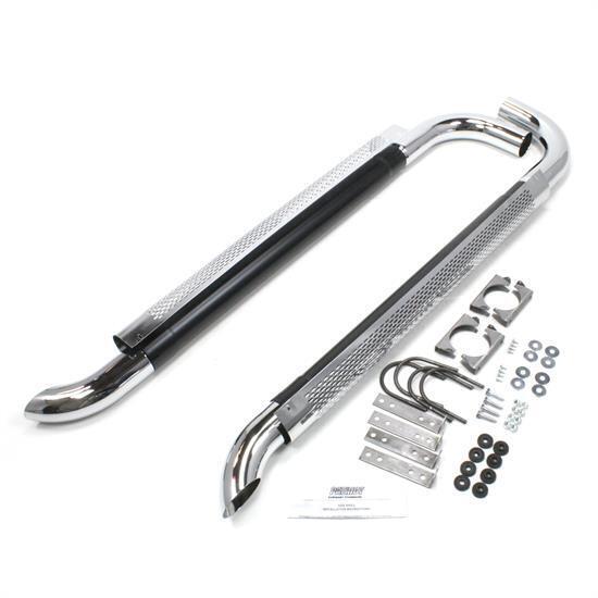 Patriot Exhaust H1080 Chrome Side Pipes w/Mufflers, 80 Inch, PR