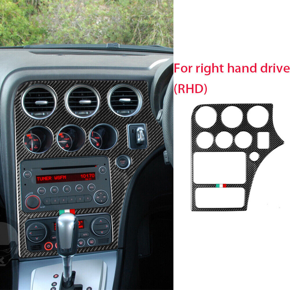 RHD Carbon Fiber Central Control CD AC Panel Trim For Alfa Romeo 159 Brera 04-11