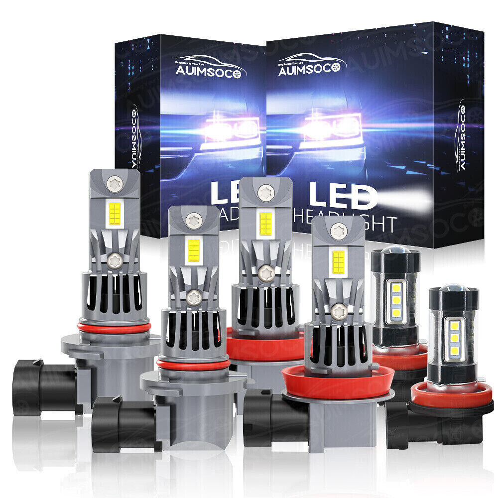 For Toyota Venza 2009 2010 2011-2016 Combo LED Headlight+Fog Lights Bulbs Kit
