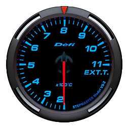 Defi Racer Gauge 60mm Exhaust Temperature Meter DF11804 Blue