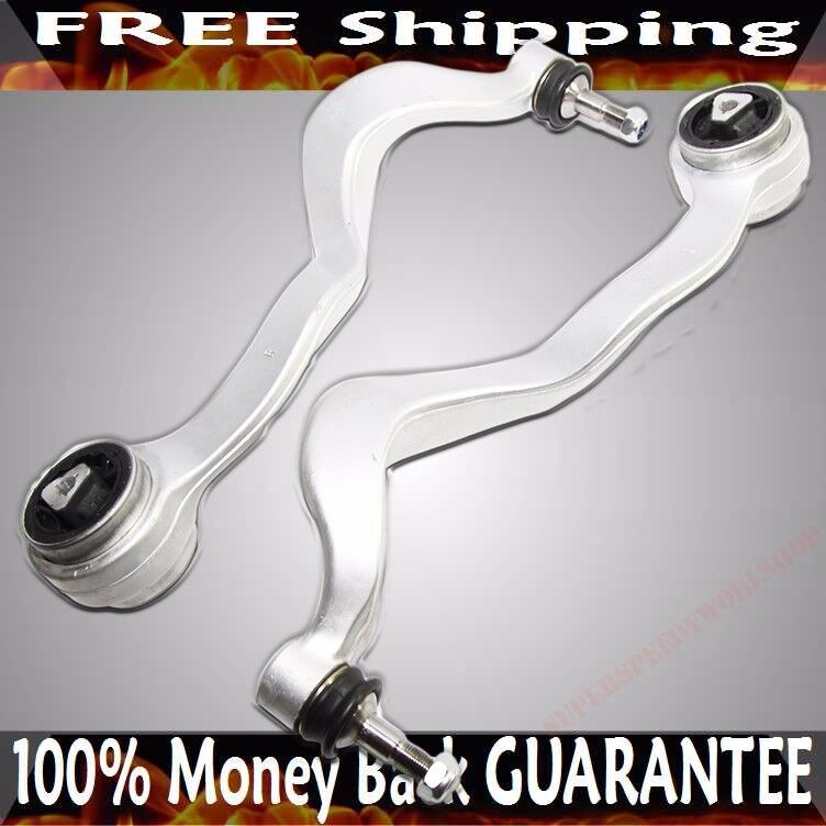 Front LH+RH Lower Control Arms Silver for 2006-2008 BMW 750I/750Li 2WD ONLY