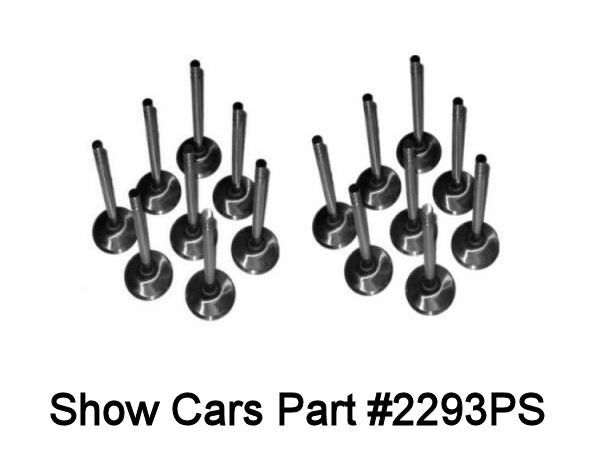 58 59 60 61 62 63 64 65 348 409 CHEVY 1.72  2.070  21-4N STAINLESS VALVES  