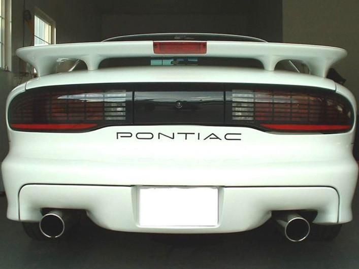 Pontiac FireBird / Trans Am 1993-2002 Piano Black Rear Bumper Insert Letters