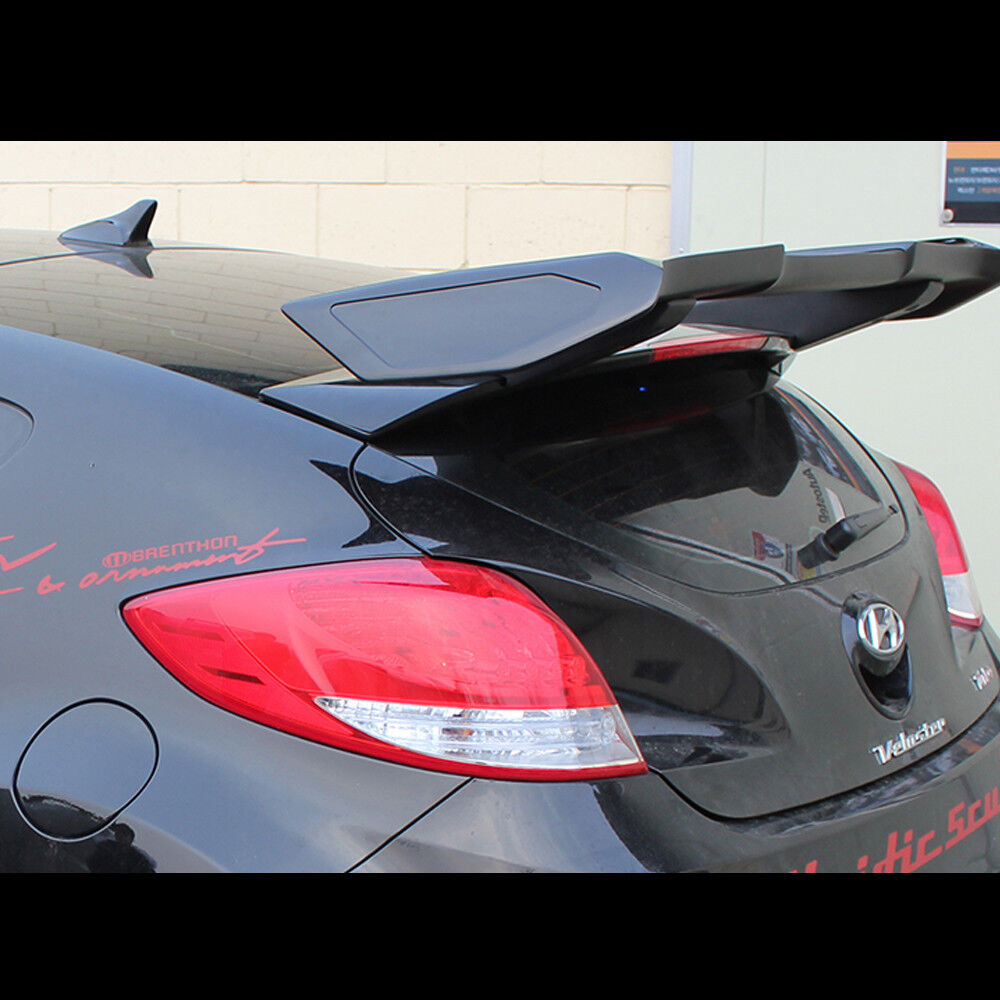 Rear Roof Wing Spoiler Unpainted Parts For Hyundai Veloster Turbo 2012~2016+