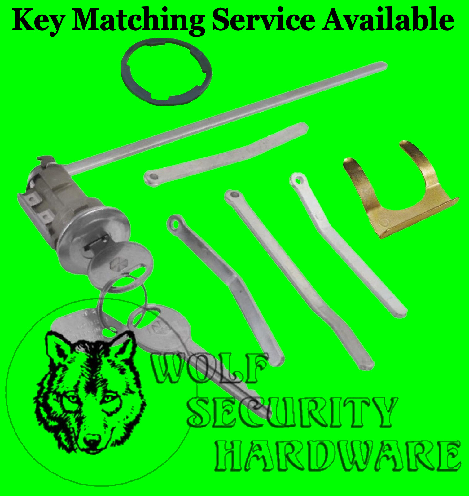 Chrysler Dodge Plymouth Boot Trunk Lock Key Cylinder Tumbler Assembly 2 Keys