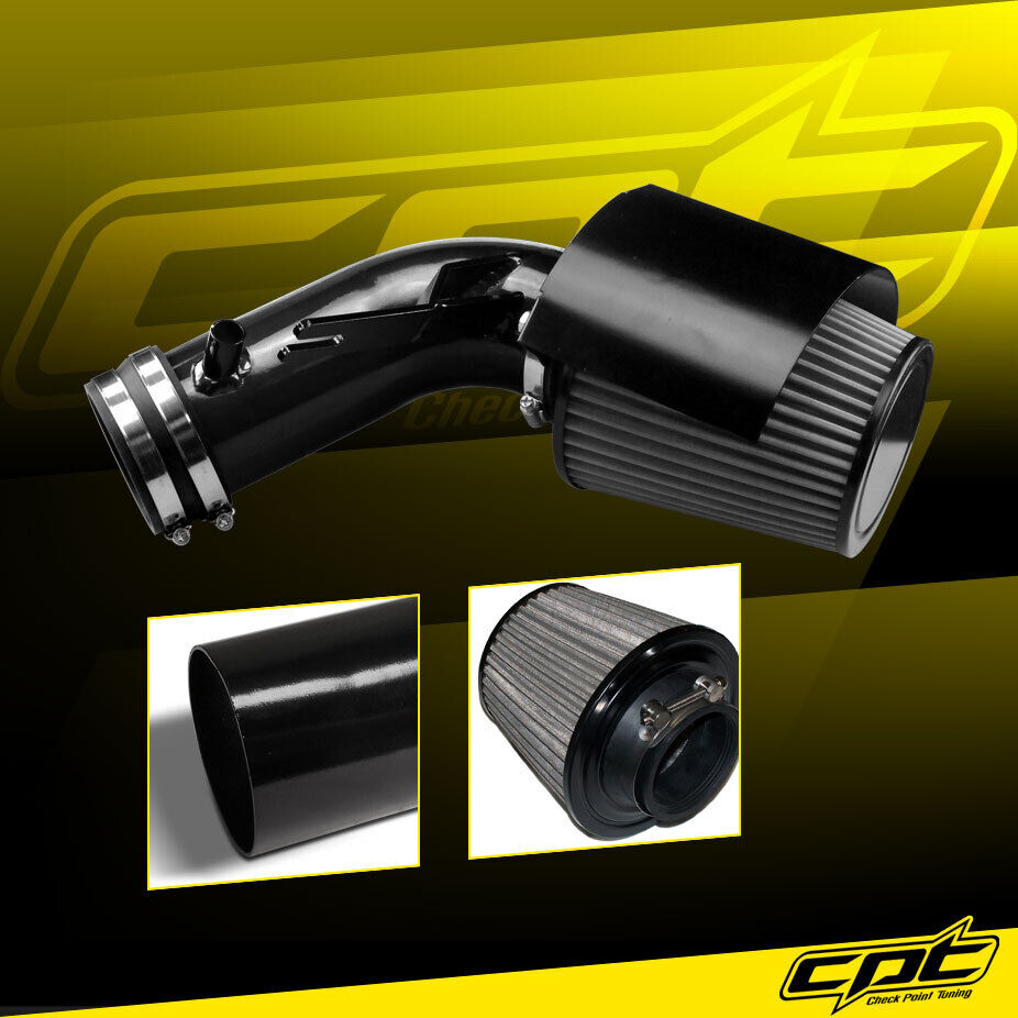 For 09-14 Maxima 3.5L V6 Black Cold Air Intake + Stainless Steel Air Filter