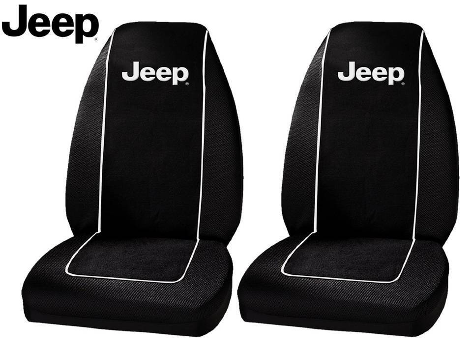 Jeep Original Seat Covers Fits All Jeeps Polyester 1 Pair High Back Seat Covers