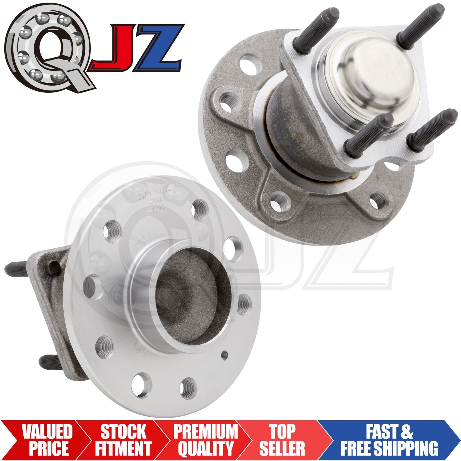 [REAR(Qty.2)] 512239 Wheel Hub Assembly for 2001-2003 Saturn LW200 Non-ABS FWD