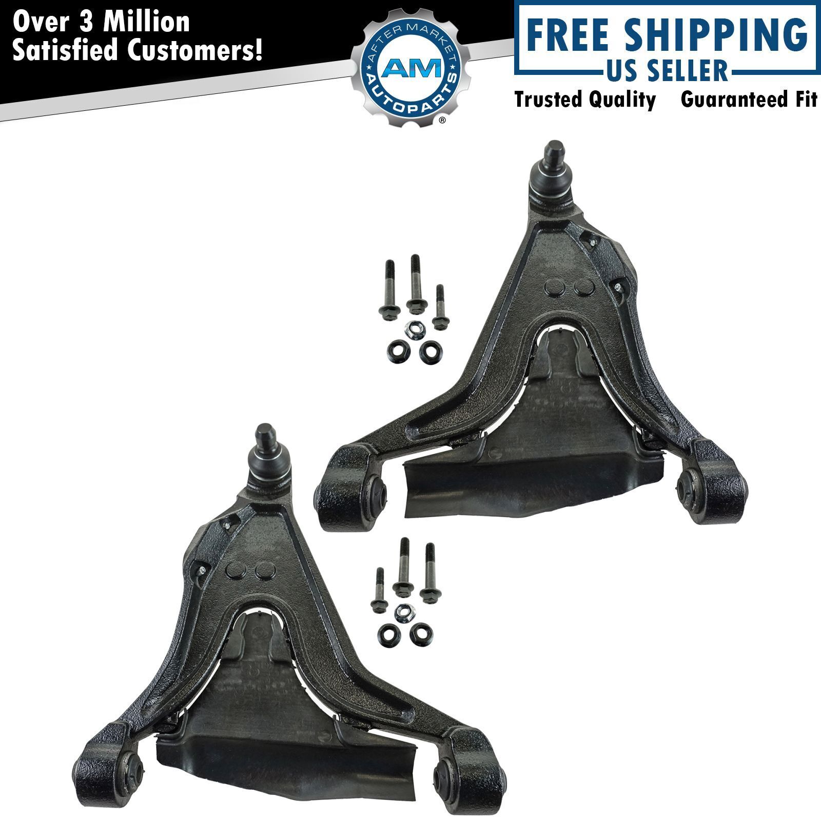 2-Bolt Style Front Lower Control Arm Pair Set for Volvo S70 850