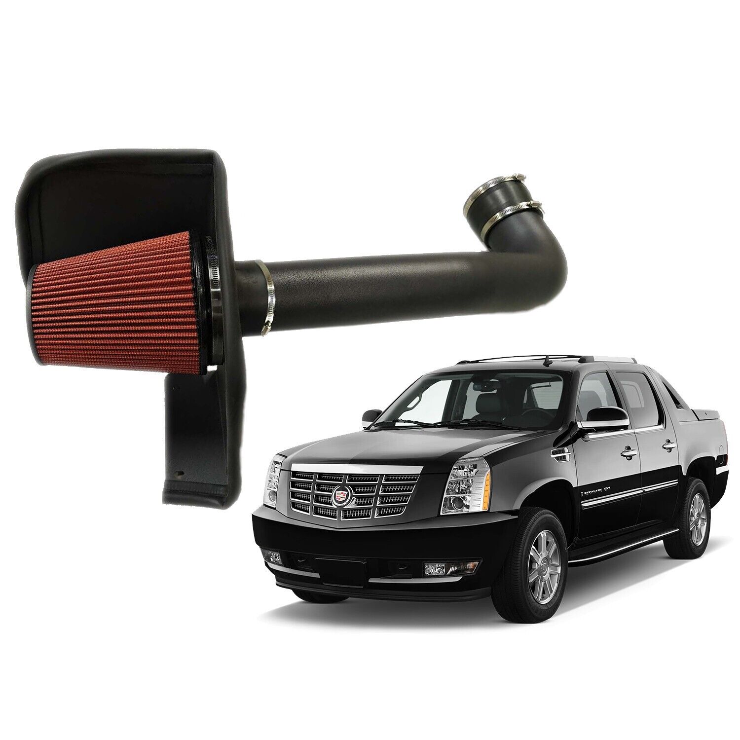 Air Intake + Heat Shield for 2009-2013 Cadillac Escalade EXT with 6.2L V8 Engine