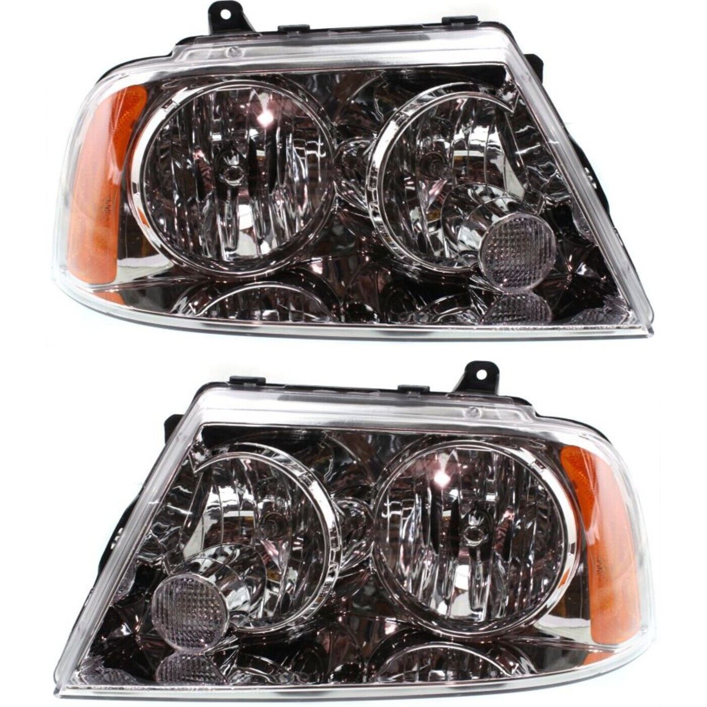 Headlight Set For 2004 2005 2006 Lincoln Navigator Left and Right With Bulb 2Pc
