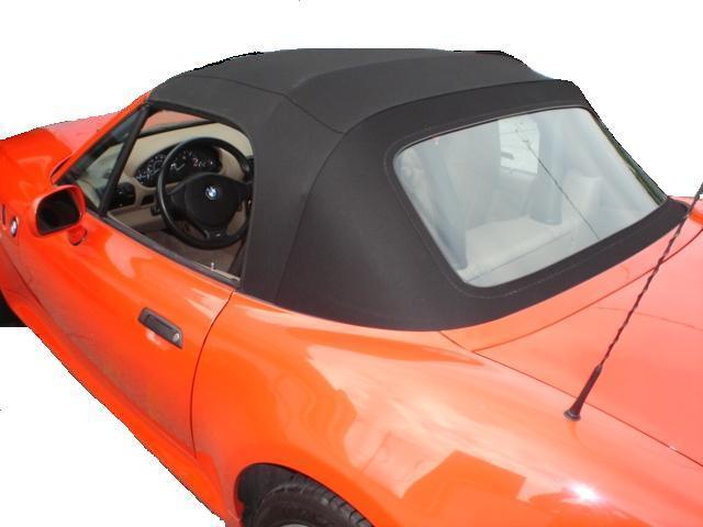 BMW Z3 96 97 98 99 00 01 02 CONVERTIBLE  SOFT TOP  BLACK STAYFAST FABRIC 