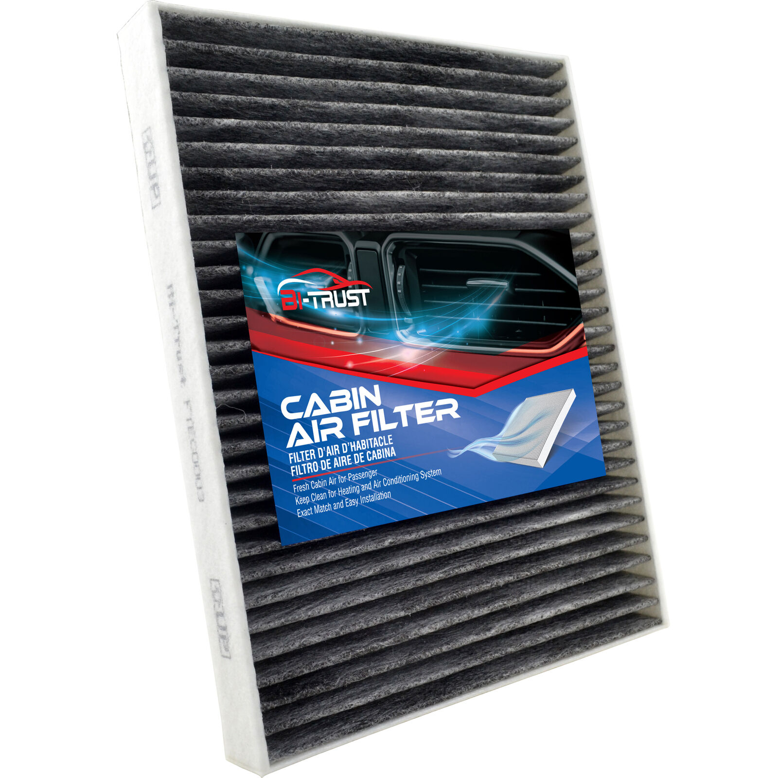Cabin Air Filter for Ford Fiesta 2014-2017 L3 1.0L 2011-2019 L4 1.6L