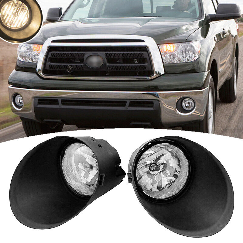 Fit 2007-2013 Toyota Tundra 2008-2011 Sequoia Bumper Fog Lights Lamps w/cover