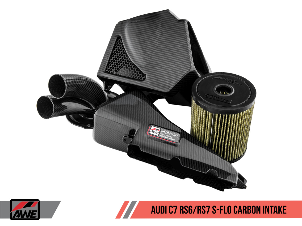 AWE S-FLO Carbon Intake for 13-16 Audi RS 6 / 14-18 RS 7 2660-15012