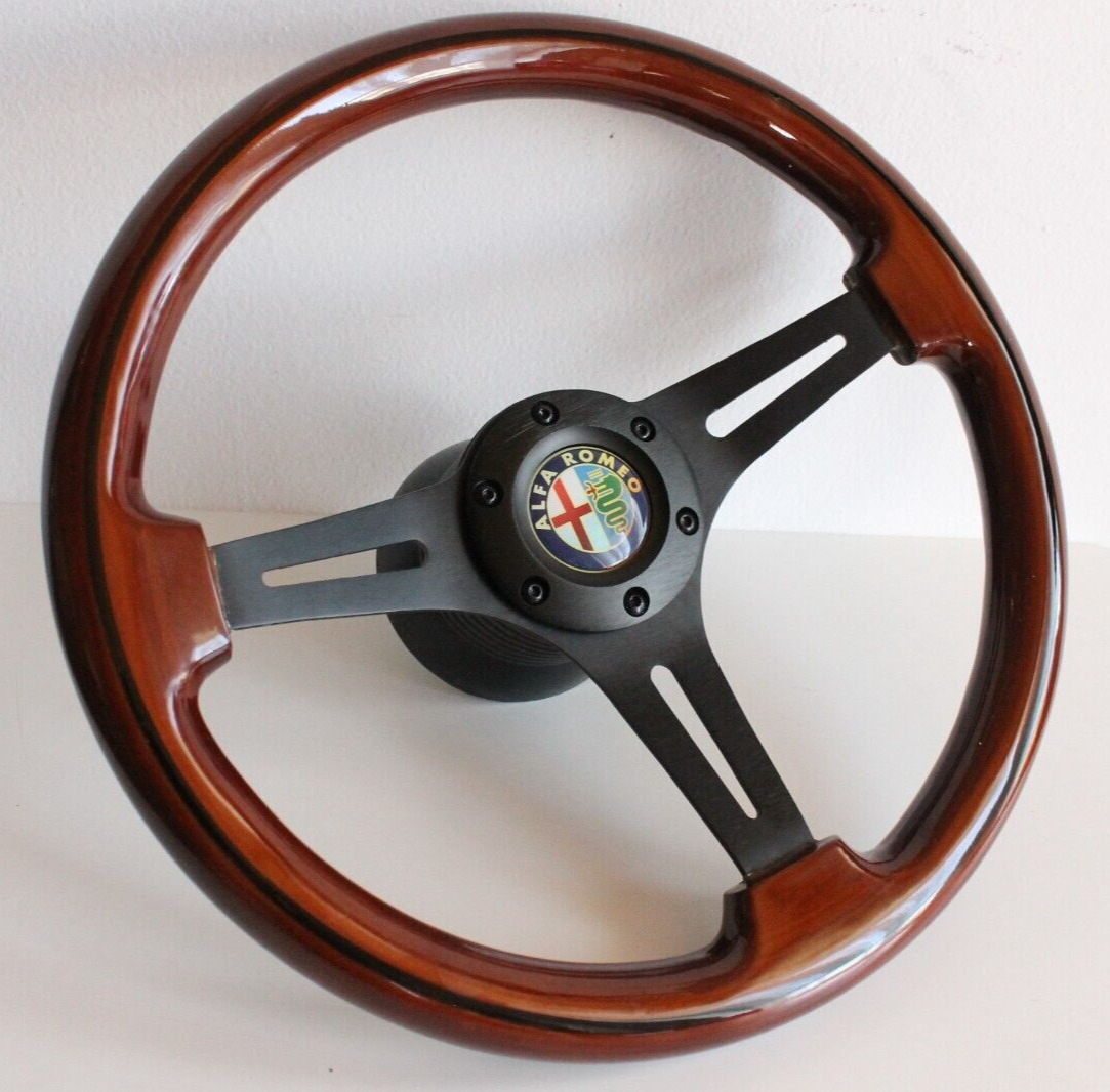 Steering Wheel fits For Alfa Romeo Wood Classic  Montreal 2000 GTV Veloce 70-77