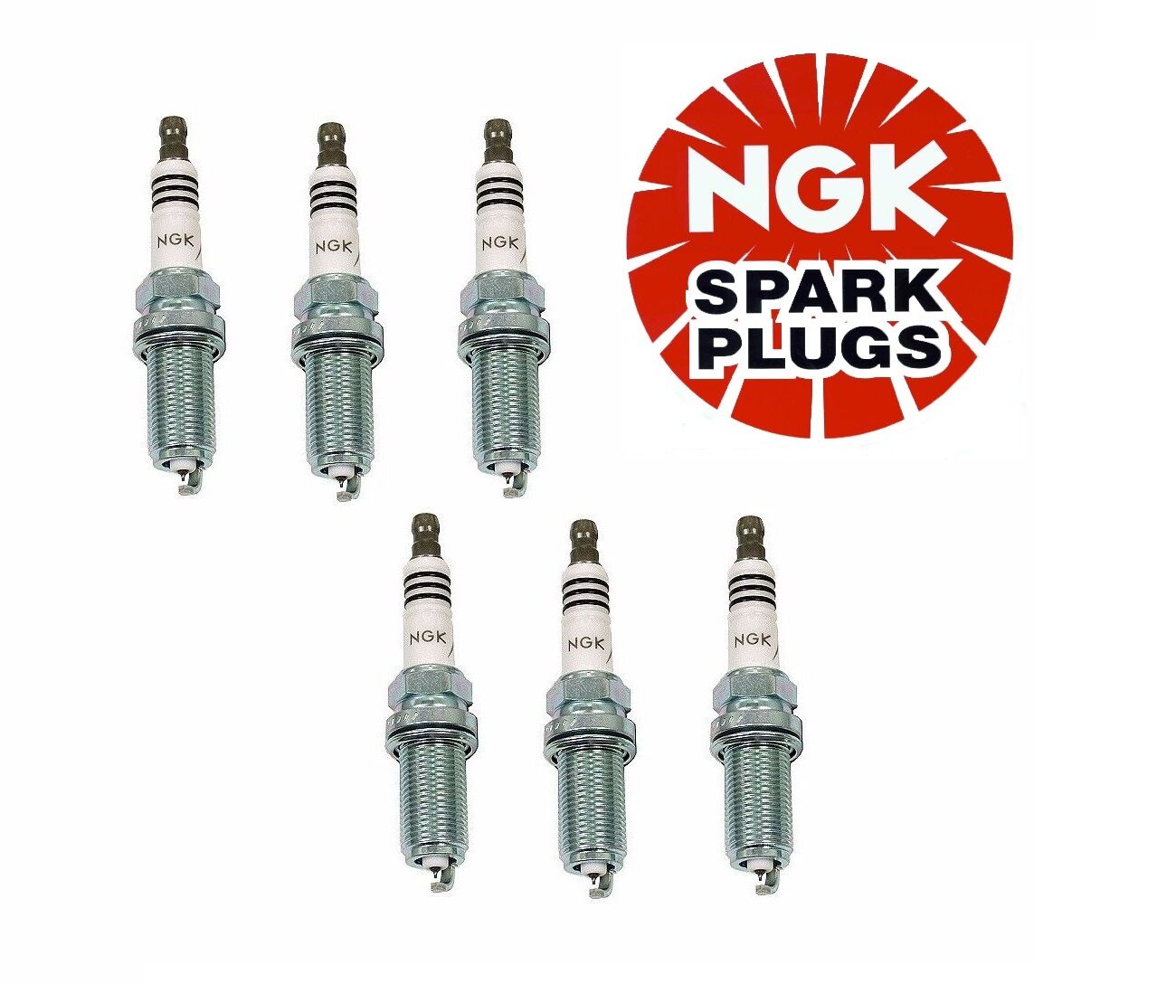 For 6-Piece\'s NGK 4469 OEM Iridium Premium Spark Plugs LFR5AIX11