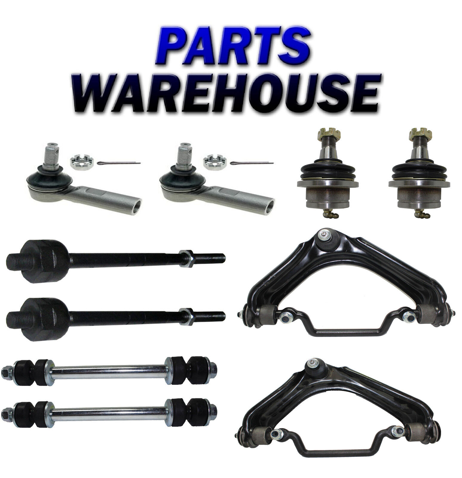 10pc Front Upper Control Arms Sway Bar Kit for Ford Explorer Mercury Mountaineer