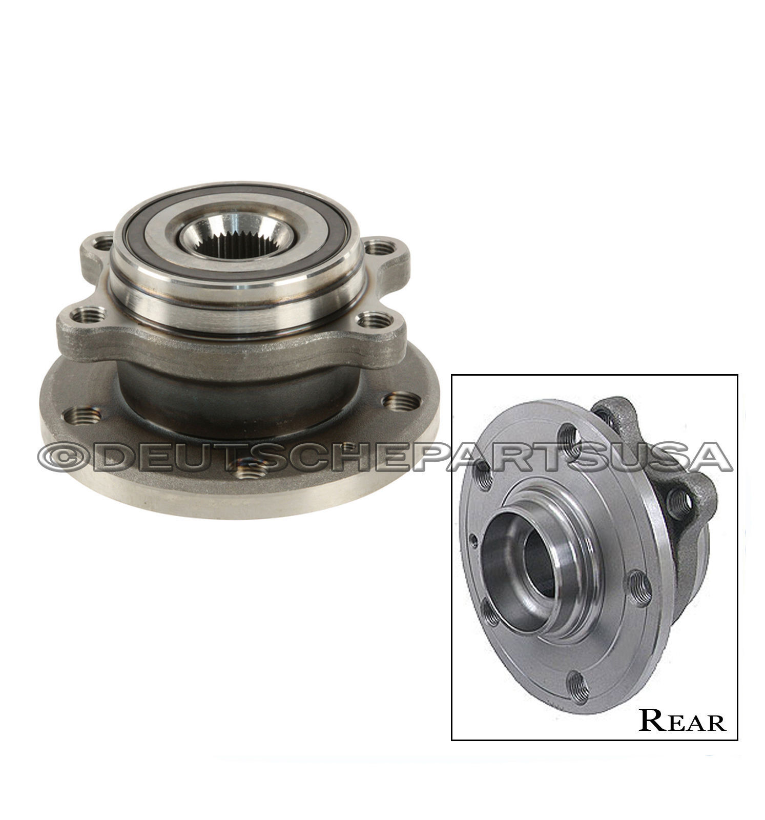 Audi A3 VW Eos GTI Golf Jetta R32 Rabbit Front Wheel HUB With Bearing Assembly