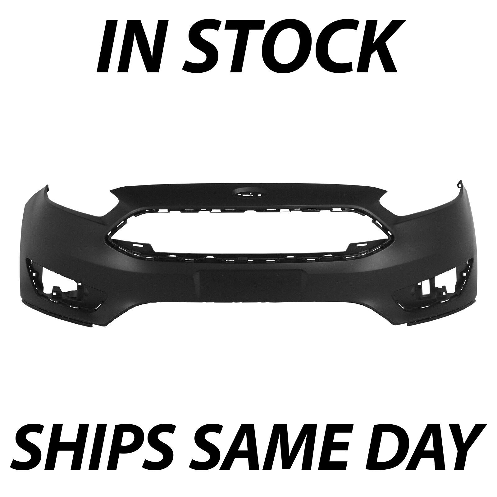NEW Primered - Front Bumper Cover Fascia for 2015 2016 2017 2018 Ford Focus