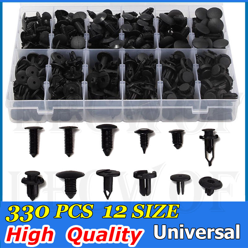330pcs Clips Push Pins Retainers Assortment Automotive For Toyota Honda GM Ford