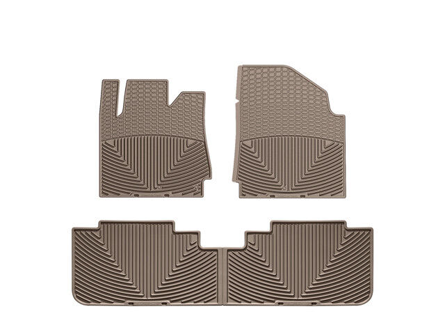 WeatherTech All-Weather Floor Mats for Cadillac SRX 2010-2016 1st 2nd Row Tan
