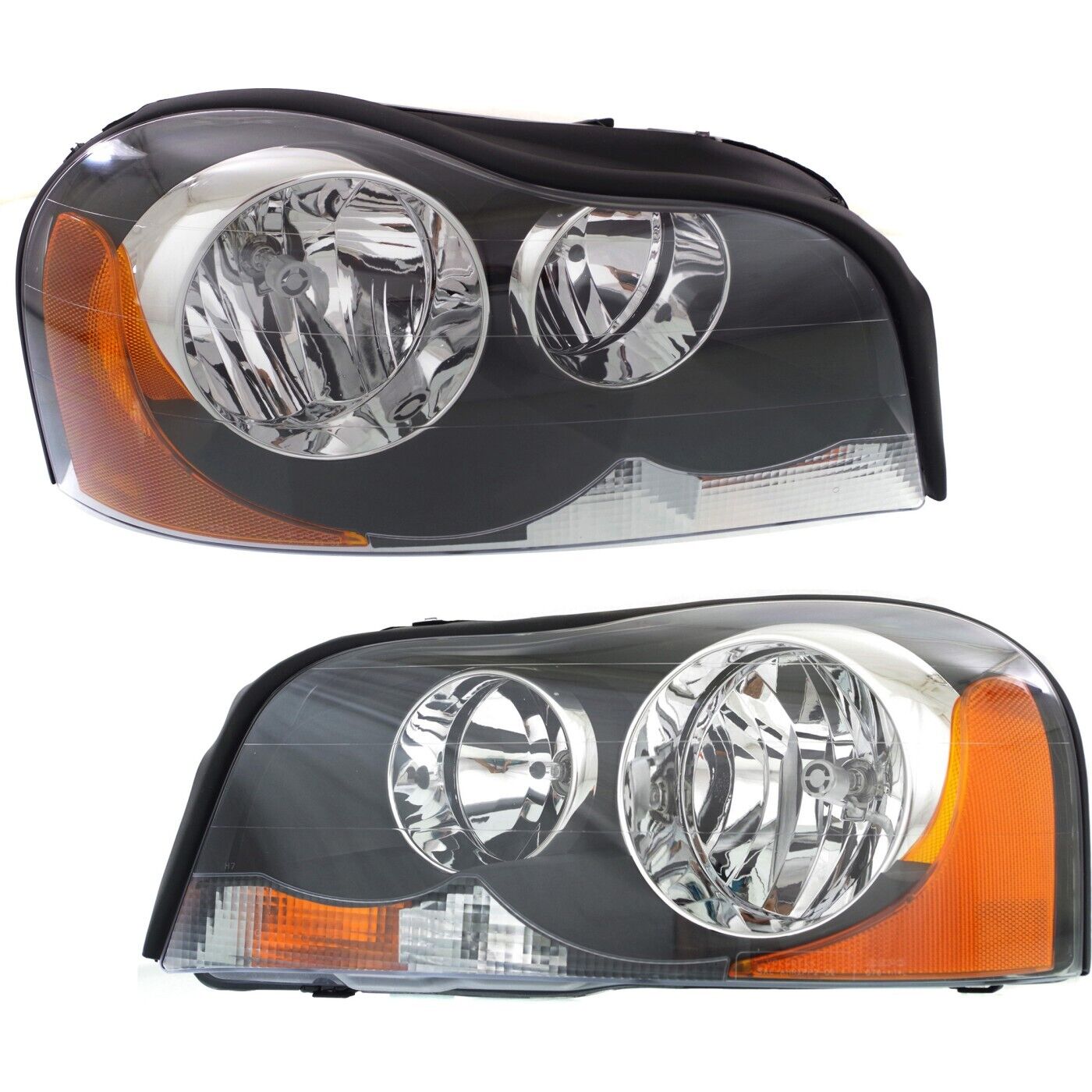 Headlight Set For 2003-2014 Volvo XC90 Left and Right With Bulb 2Pc
