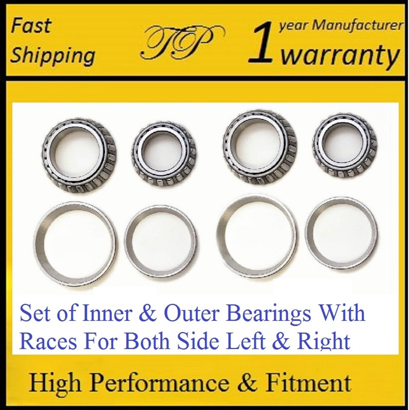 64-67 FORD CLUB WAGON,59-67 FORD GALAXIE Front Wheel Bearing &Race Kit (2WD 4WD)