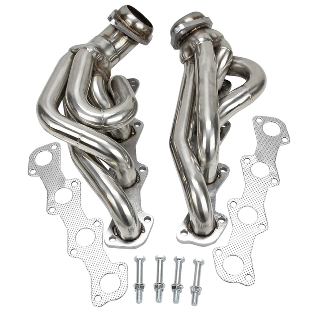 Fit 1997-03 Ford F150 F350 F450 F250 Expedition 5.4L V8 Shorty Manifold Headers
