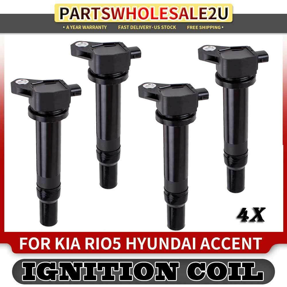 4x Ignition Coils For Hyundai Accent Kia Rio Rio5 l4 1.6L 2006-2011 Dodge UF-499