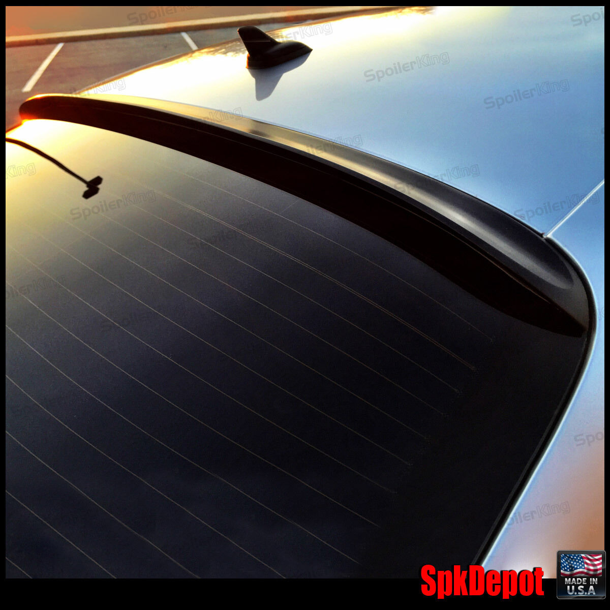 StanceNride Rear Roof Spoiler Window Wing (Fits: Infiniti M37, M56, Q70,2011-on)