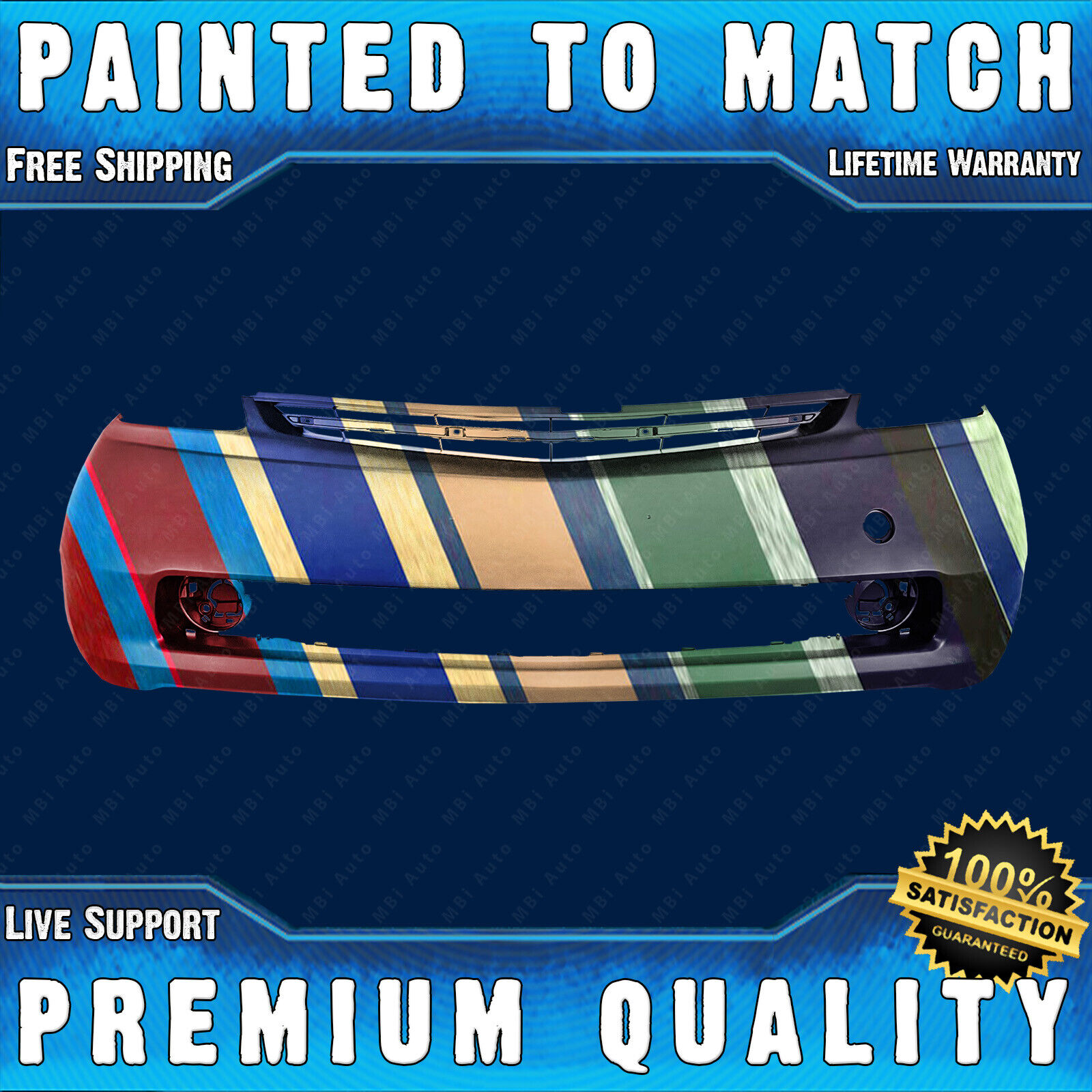NEW Painted To Match Front Bumper Cover Exact Fit for 2004-09 Toyota Prius 04-09