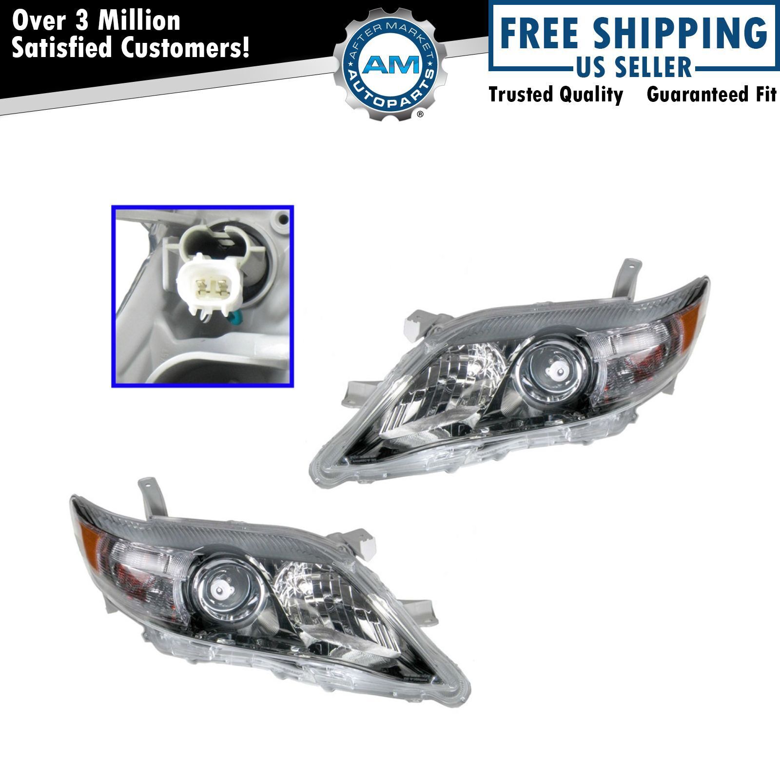 Headlight Set Left & Right For 2010-2011 Toyota Camry TO2502193 TO2503193