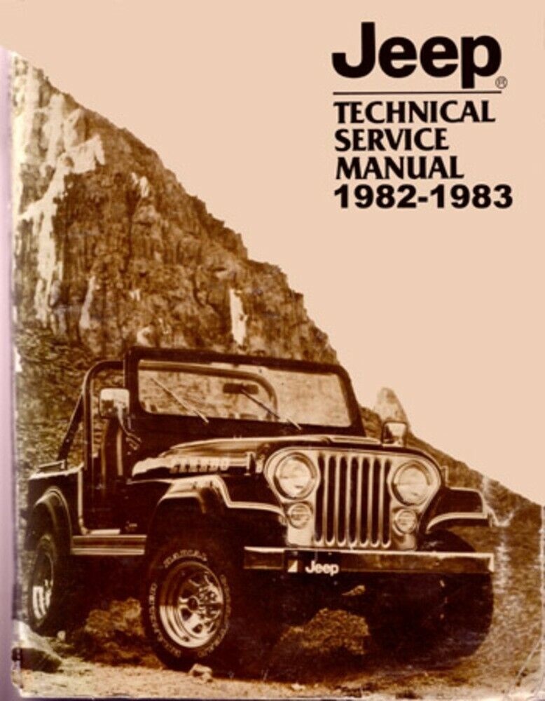 1982 1983 Jeep CJ Wrangler Shop Service Repair Manual Engine Drivetrain Wiring