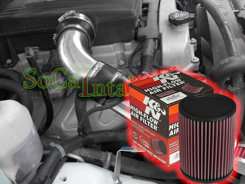 K&N Filter with Generic Air Intake system For 2007-2009 Hummer H3 3.7L L5